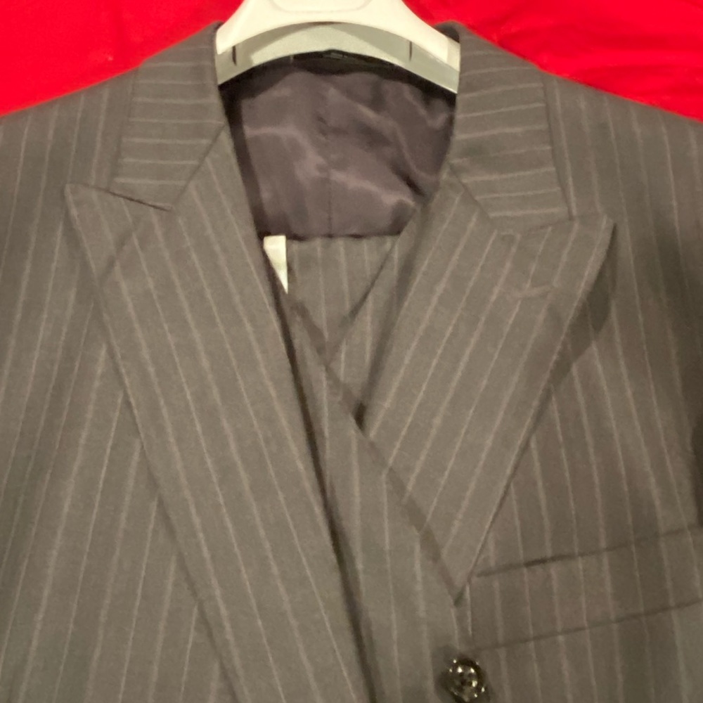 3pc peak lapel Saks Fifth Ave - Ermenegildo Zegna trofeo cloth 44R